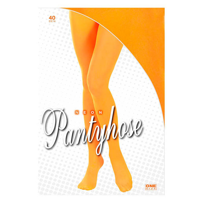 Strumpfhose Uni Neon Orange STD