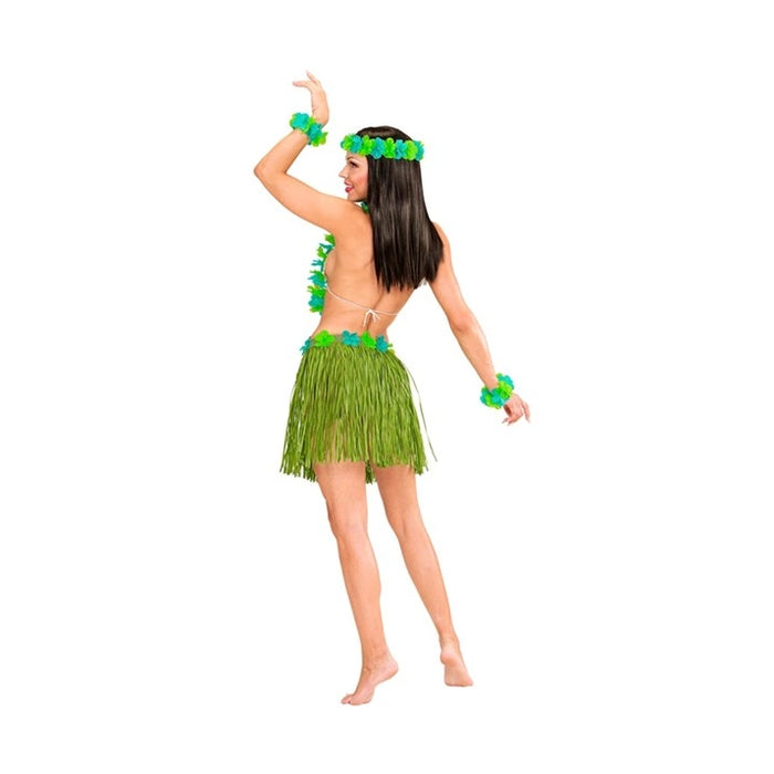 Kostüm Lady Hawaii Set Grün