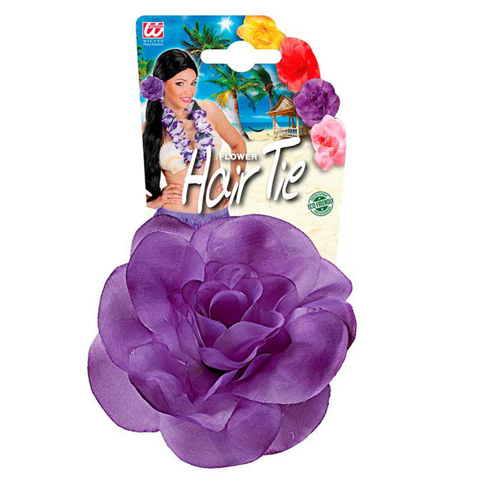 Schmuck Haargummi Blume | Violett