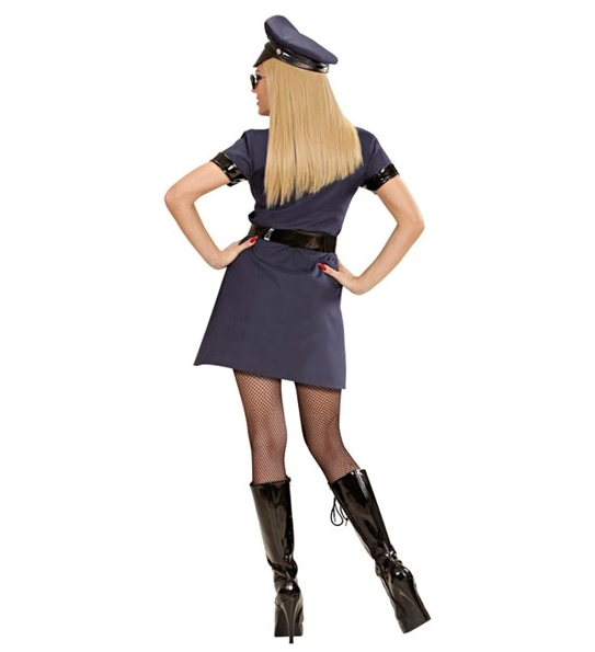 Kostüm Lady Polizistin mit Kleid