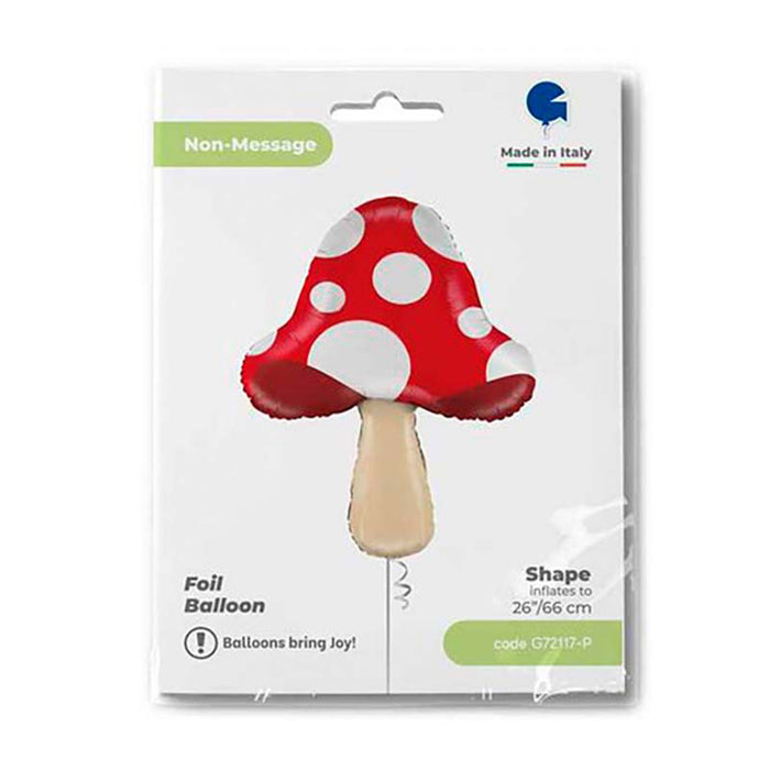 Shape Folienballon "Fliegenpilz"