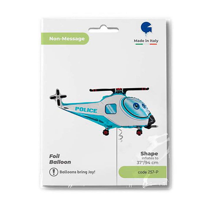 Shape Folienballon "Polizei Hubschrauber" (A)