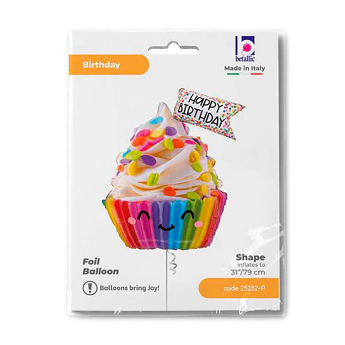 Shape Folienballon "Cute Cupcake Birthday" (G)