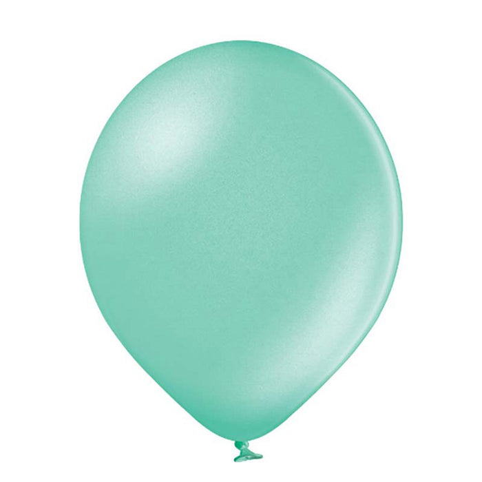 25 Stk. Luftballon Uni Metallic Ø 30cm |  Hellgrün #074