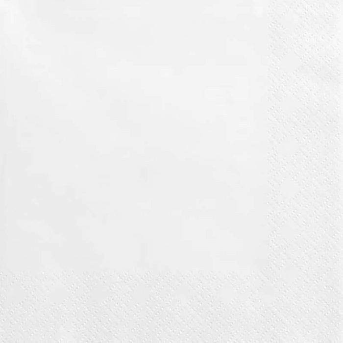 Servietten Uni 33x33 cm/ 20St. Weiß