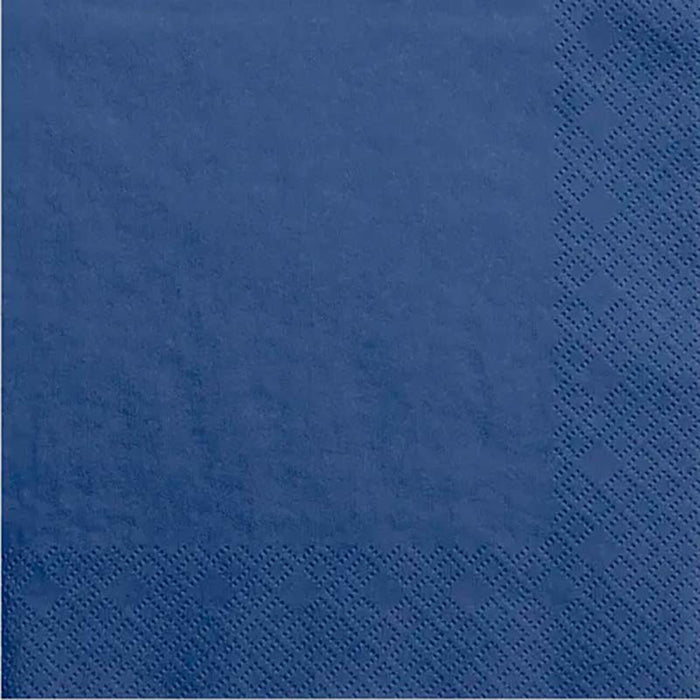 Servietten Uni 33x33 cm/ 20St. Marineblau