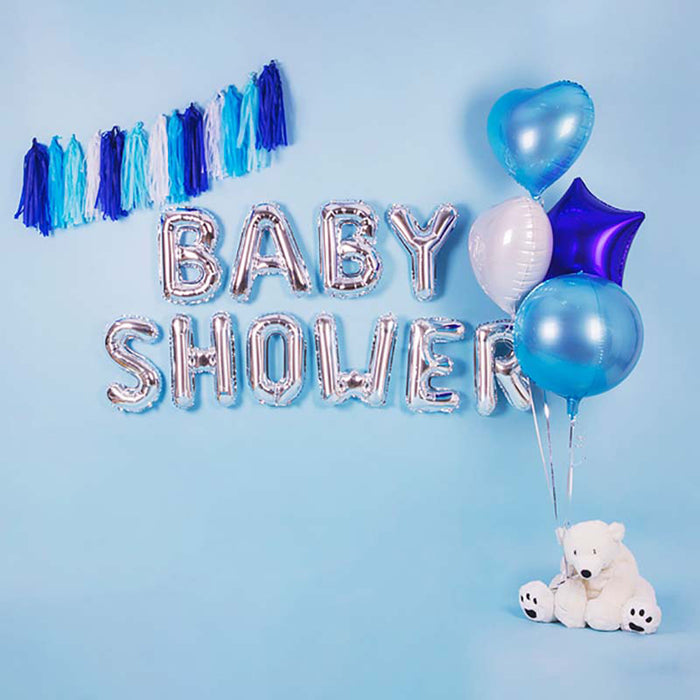 Buchstabe Folienballon Silber 35cm | # B