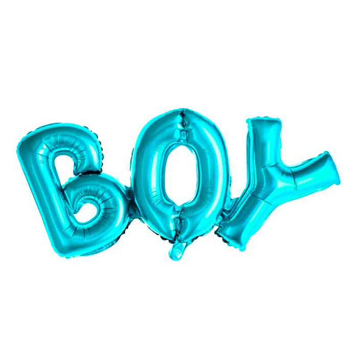 ABC14 Ballongirlande "BOY" 67x29cm | Blau Babyparty Dekoration fÃ¼r Jungs