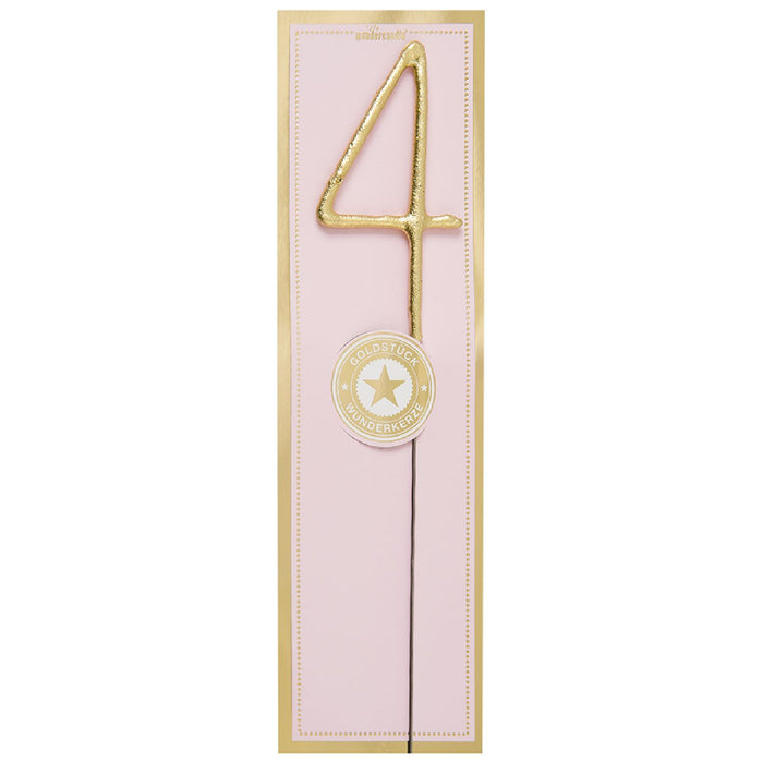 Wunderk. Zahl Classic  4  6,5cm 35s | Gold