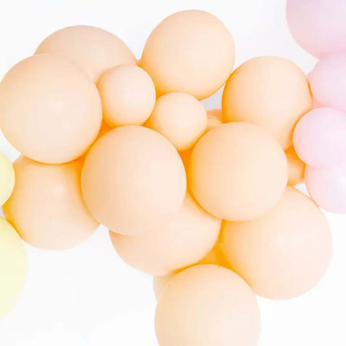 50 Stk. Luftballon Ø30cm "Uni Pastell" | Peach