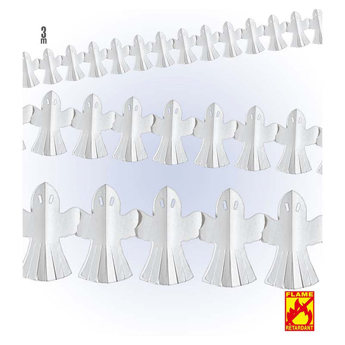 Girlande Halloween Papier Geister | 3m