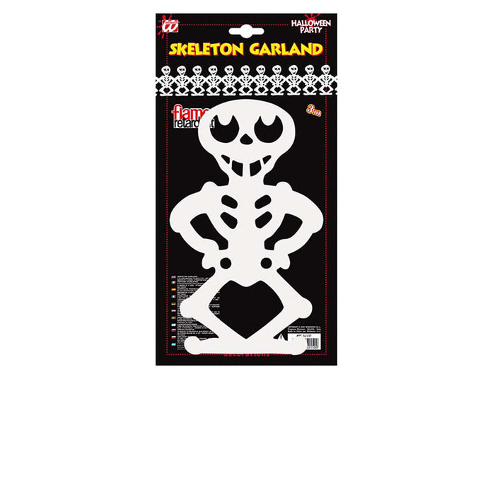 Girlande Papier Skelette 3m