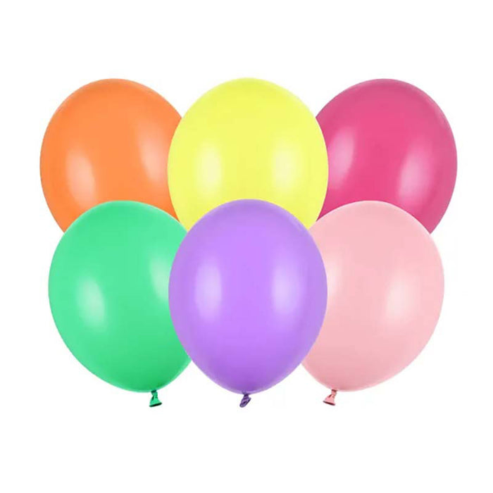 100 Stk. Luftballon Ø12cm "Uni Pastell" | Bunt
