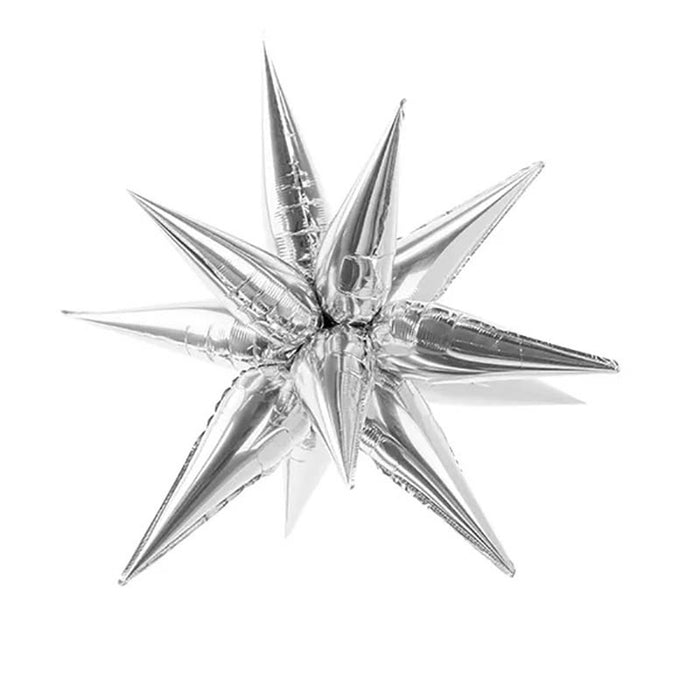 Dekoelement Stern Folie glänzend ca.70cm Silber