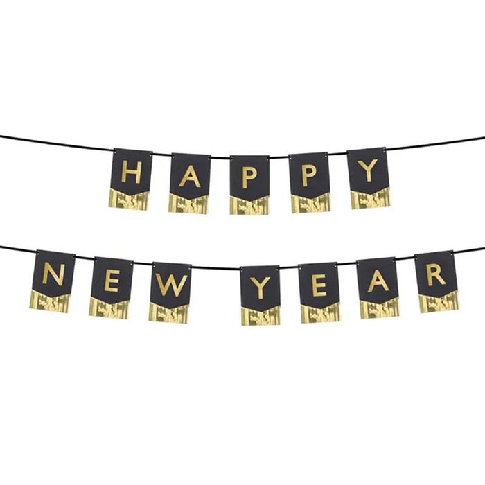 Buchstabengirlande Happy New Year 135cm