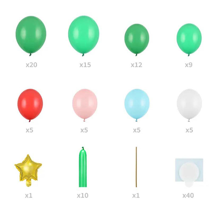 Latexballon Ballonsäule Weihnachtsbaum 161cm
