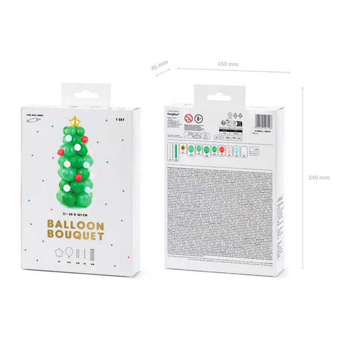 Latexballon Ballonsäule Weihnachtsbaum 161cm