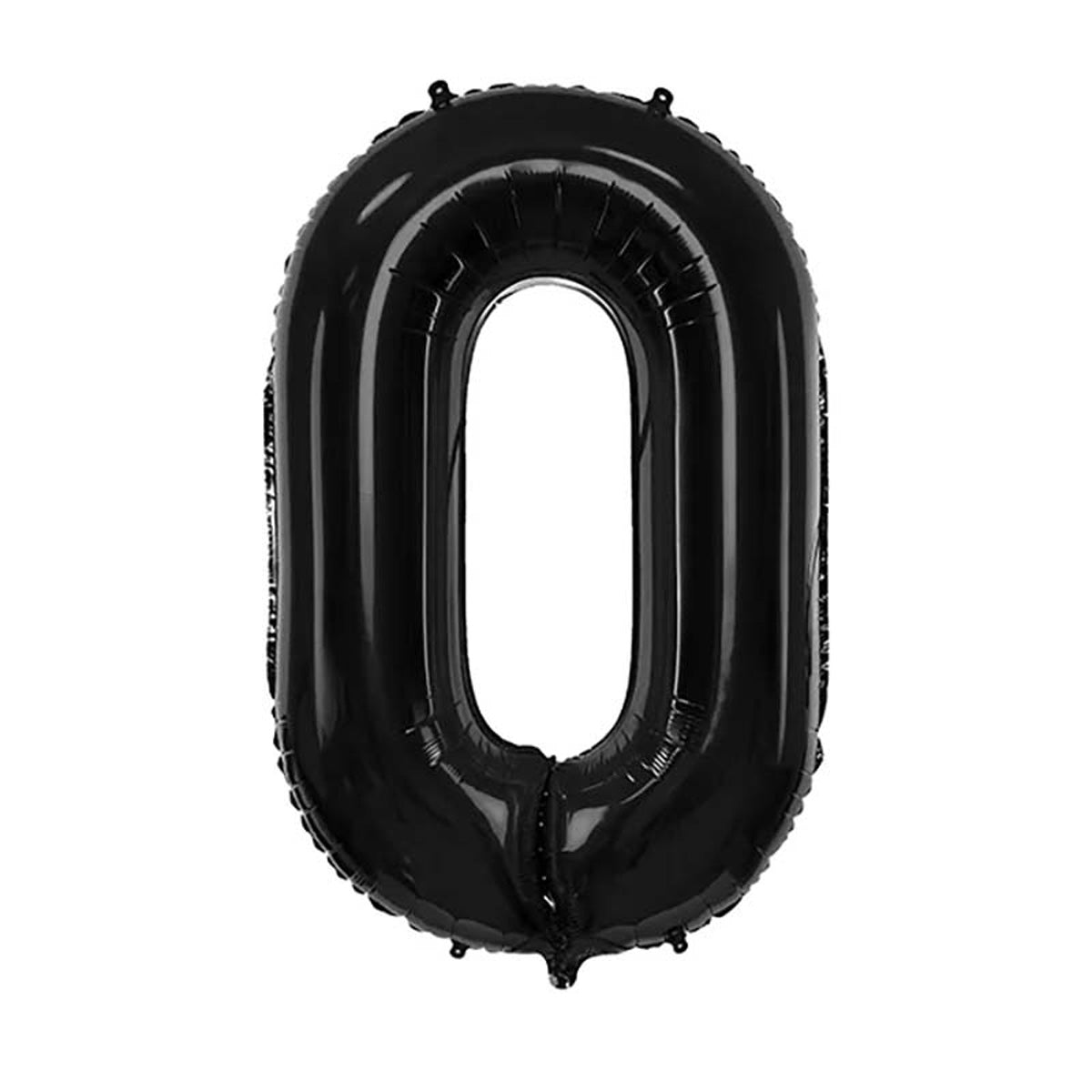 Zahlenballons in Schwarz