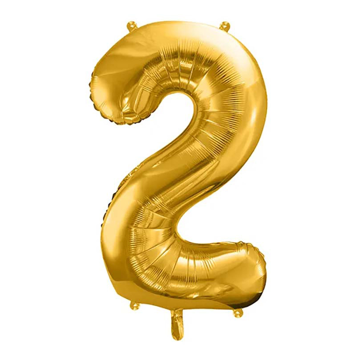 Zahlenballons in Gold