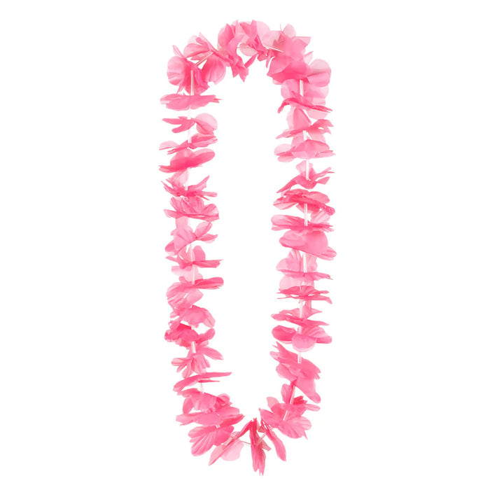 Hawaii Blumenkette "Ohana" zum Südsee Kostüm | Neonrosa