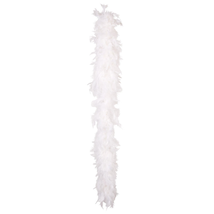 Federboa Unifarben 180 cm - 50g | Weiß