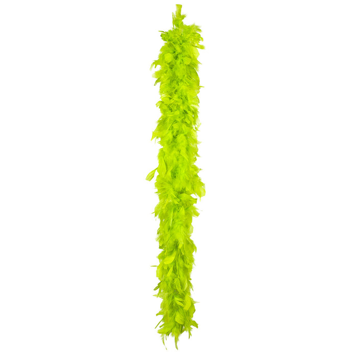 Federboa Unifarben 180 cm - 50g | Limonengrün
