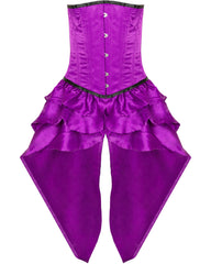 Corsage Mieder mit Schößchen - Lila