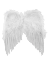 Engelsflügel 40 x 36 cm  für Kinder | Federn Weiß