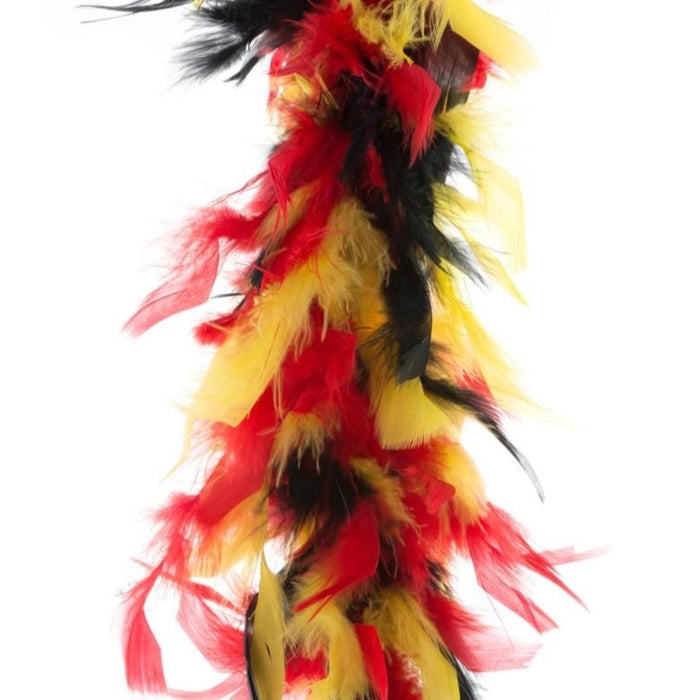 Federboa "Deutschland" 200 cm 45g | Schwarz Rot Gelb - Fan Artikel
