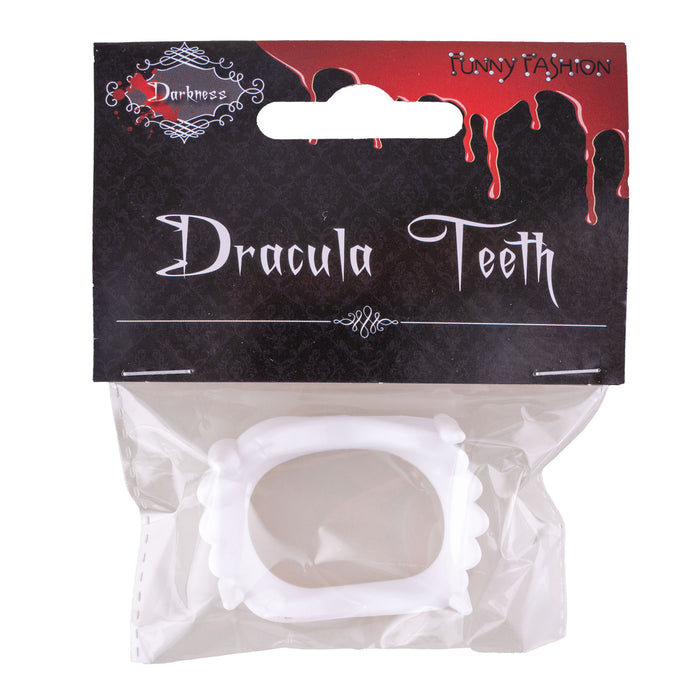 Dracula Vampirgebiss aus Kunststoff | Weiß