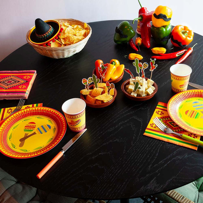 Diadem "Mexiko" Haarreif mit Mini-Hut | Bunt