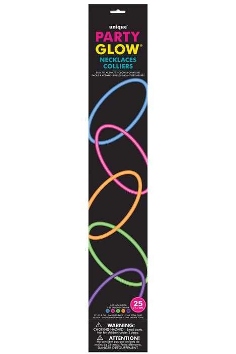 Knicklicht Leucht Halskette 25 Stk.