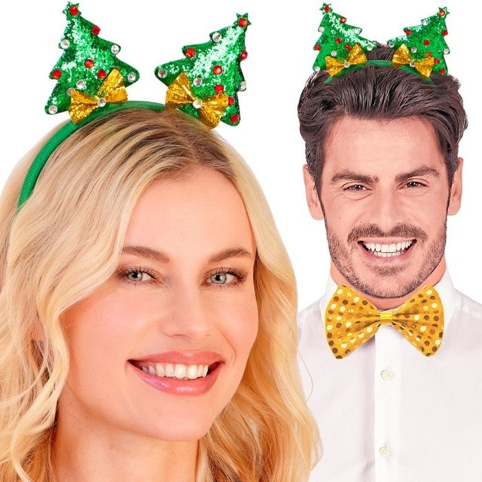 Haarreif "Weihnachtsbaum" | Grün