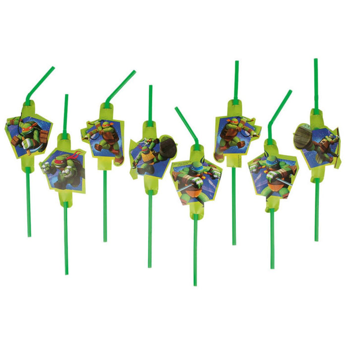 Strohhalm Ninja Turtles 8Stk.