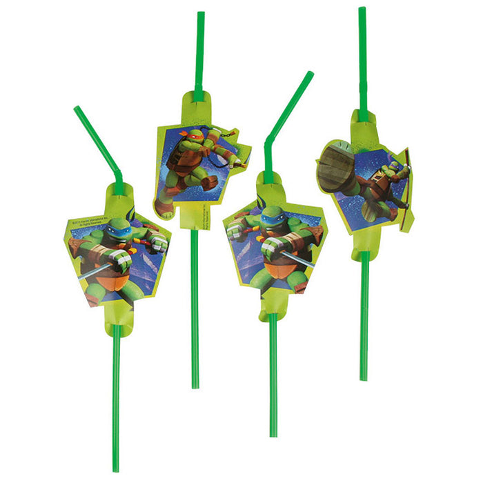 Strohhalm Ninja Turtles 8Stk.