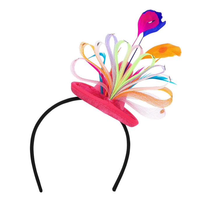 Diadem "Giggles" Haarreif mit Mini Clownshut | Bunt