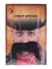 Schnurrbart "Cowboy" zum Western Kostüm | Schwarz