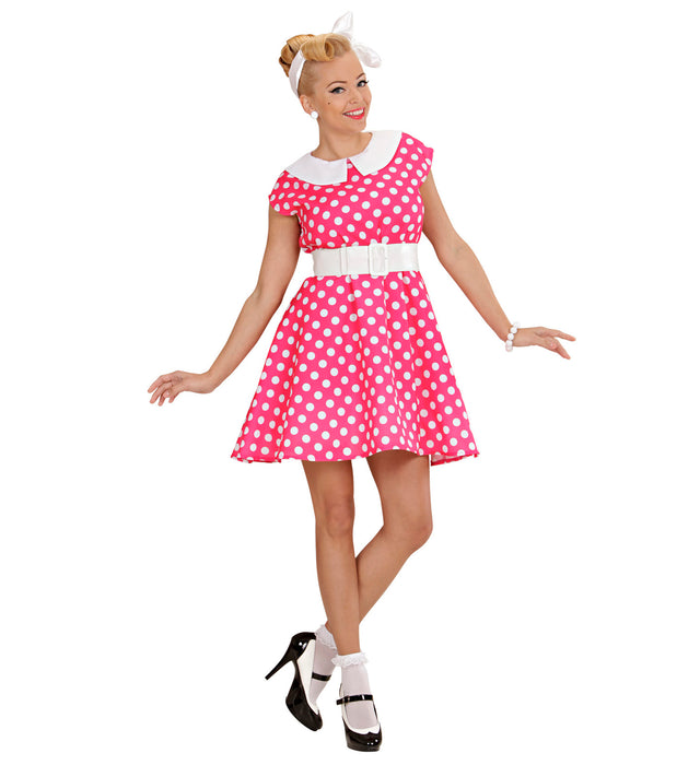 Fifties Kostüm für Damen - Pink