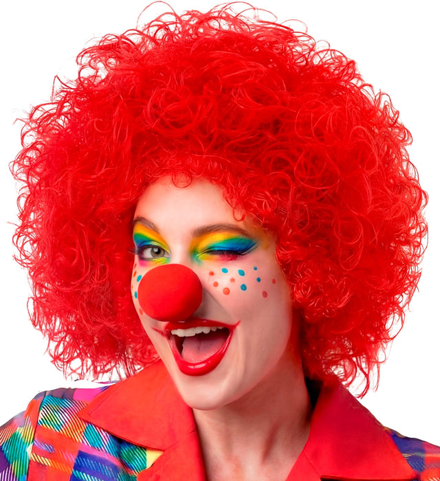 Perücke Clown für Erwachsene  | Rot
