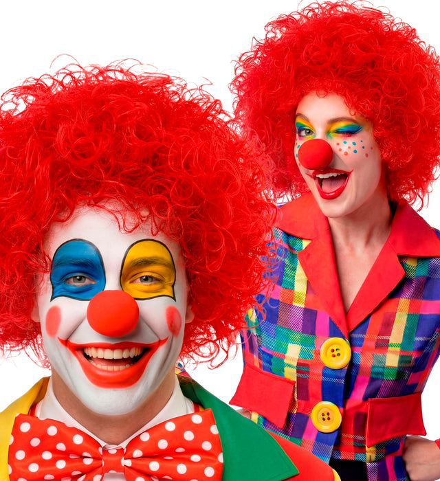 Perücke Clown für Erwachsene  | Rot