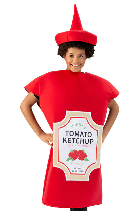 Spaßkostüm "Ketchupflasche" für Erwachsene | Rot