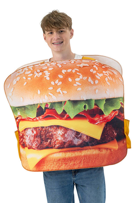 Spaßkostüm "Hamburger" für Erwachsene | Einheitsgröße