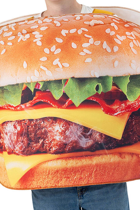 Spaßkostüm "Hamburger" für Erwachsene | Einheitsgröße