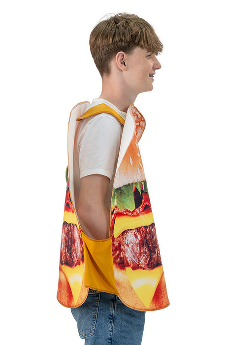Spaßkostüm "Hamburger" für Erwachsene | Einheitsgröße
