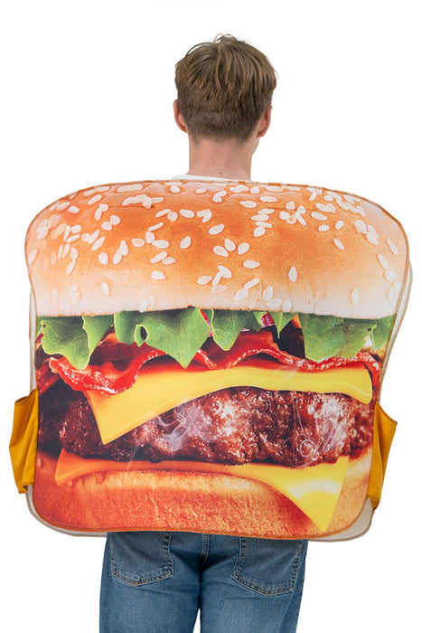 Spaßkostüm "Hamburger" für Erwachsene | Einheitsgröße