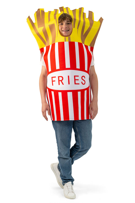 Spaßkostüm "Pommes" für Erwachsene | Einheitsgröße
