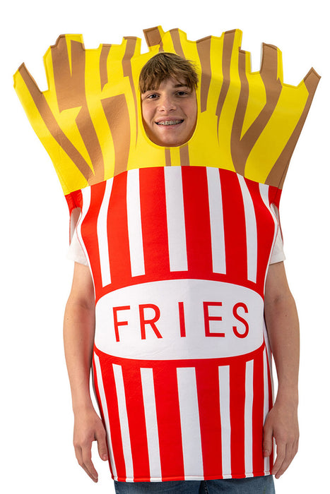 Spaßkostüm "Pommes" für Erwachsene | Einheitsgröße