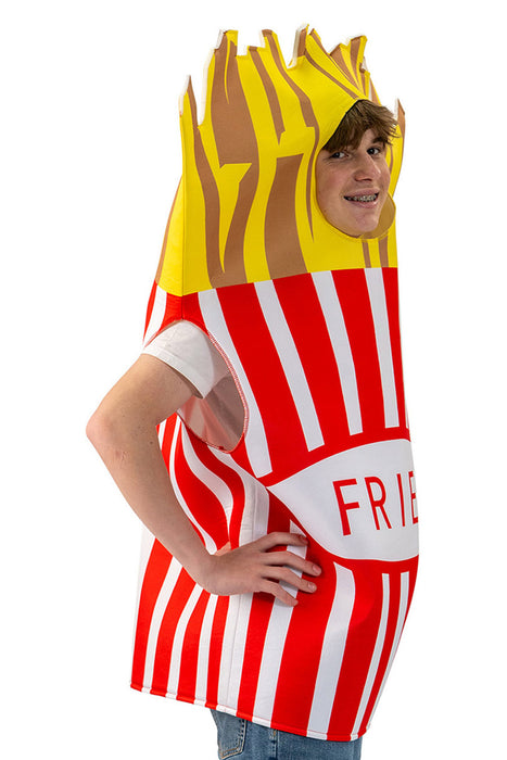 Spaßkostüm "Pommes" für Erwachsene | Einheitsgröße