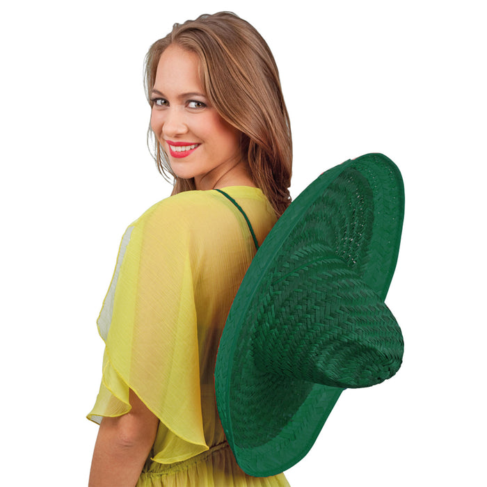 Sombrero "Santiago" Ø 50 cm | Strohhut zum Mexiko Kostüm