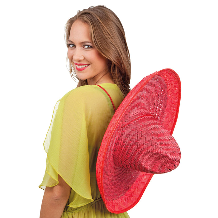 Sombrero "Santiago" Ø 50 cm | Strohhut zum Mexiko Kostüm